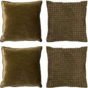 Dutch Decor KUSSENSET - 4-delig - Texture Harmony - 45x45 cm - inclusi...