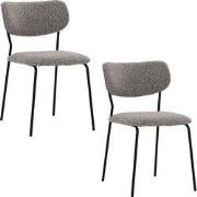 Housecraft Living Leah Eetkamerstoelen Taupe - Set van 2