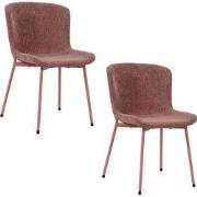 Housecraft Living Maryan Eetkamerstoelen Roze - Set van 2