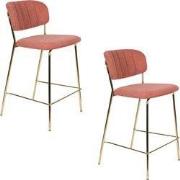 Housecraft Living Jolien Kruk Gold/Roze - Set van 2