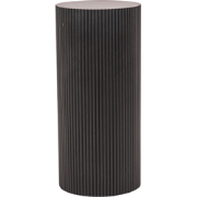 Side Table / Pillar- Cylinder - MDF - Black -30x65cm