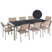 GROSSETO  - Tuinset voor 8 - Beige - Graniet