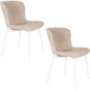 Housecraft Living Marion Eetkamerstoelen Bruin/ Beige - Set van 2