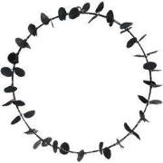 Ring 40 cm Eucalyptus Led Zwart