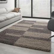 Manhattan Shaggy vloerkleed - taupe - 140 X 200 CM