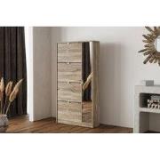 NIEUW - Schoenenkast 'Marcel' met 4 laden en 1 spiegeldeur in Decor So...