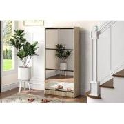 NIEUW - Schoenenkast 'Mex' Spiegel 3 laden Decor Sonoma