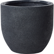 KANNIA - Bloempot - Grafietgrijs - 36 cm - Klei-vezelmengsel