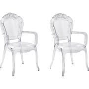 VERMONT - Eetkamerstoel - Transparant - Polycarbonaat