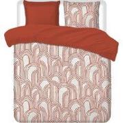 Luxueuze Terschellinger Flanellen Winter Dekbedovertrekset – Terracott...