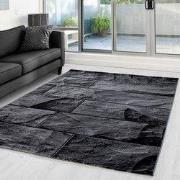 Tapijtenloods Parma Design Vloerkleed Zwart / Grijs Laagpolig- 200x290...
