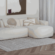 Scandinavisch vloerkleed Malin zand Beige - Polyester - 160 x 235 cm -...