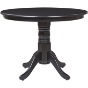 AKRON  - Ronde eettafel - Zwart - 100 cm - MDF