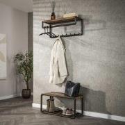 Hoyz Collection - Kapstok Luno Roede En Hoedenplank 8 Haken - Drift Br...