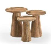 Benoa Bijzettafel Conische Voet set van 3