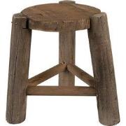 Clayre & Eef Plantentafeltje Ø 18x21 cm Bruin Hout