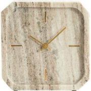 Light & Living - Klok PABLIA - 20.5x6x20.5 cm - Bruin