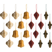 MALSELVA - Set van 20 kerstornamenten - Meerkleurig - Papier