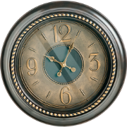 ALBOI - Wandklok - Zwart - Synthetisch materiaal