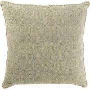 J-Line - Kussen Motief Katoen/polyester Muntgroen - 50x50x12cm