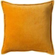 CAITH - Sierkussen 50x50 cm - 100% katoen velvet - Golden Glow - geel