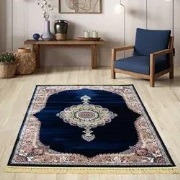 Isfahan vloerkleed - Oosters Medaillon Klassiek - Blauw - 200 X 290 CM