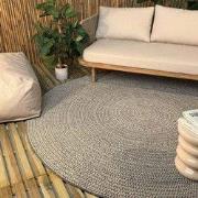 Rond buitenkleed Solid grijs - Interieur05 - Polypropyleen