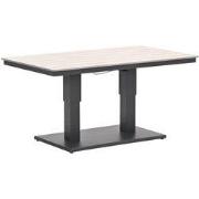 Cyprus tafel- in hoogte verstelbaar - 150x87cm -c. black-light teak