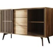 Meubella - Spa - Dressoir - Eiken - 144x39x85 cm