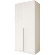 Meubella - Kledingkast Bruno - Wit - 100 cm