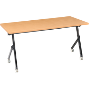BENDI - Bureau inklapbaar - Bruin/Zwart - 160 x 60 cm - MFC