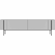 TV-meubel met 2 opklapbare deuren en metalen poten L185 cm - HERMIONE