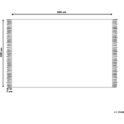 PARAKAR - Vloerkleed - Meerkleurig - 200 x 300 cm - Katoen