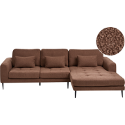 FLAM - Hoekbank - Bruin - Linkszijdig - Bouclé