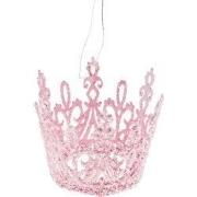 Filigree crown rosa glitter
