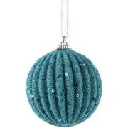 Kerstbal foam d8cm blauw