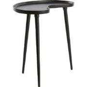 Bijzettafel Lienz - Zwart - 53x30x48cm