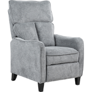 ROYSTON  - Fauteuil - Grijs - Stof