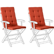 MAUI PREMIUM - Tuinkussen set 2 stuks - Rood - Polyester