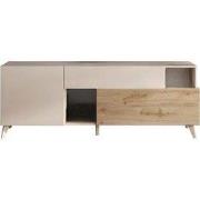 TV-meubel met 2 deuren, 1 lade en 2 nissen L180 cm - MALA