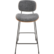 Grijze stoffen baliestoel OLYMPIA