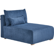 NERBO - Chaise longue - Blauw - Polyester