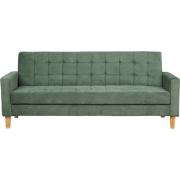 VEHKOO - Slaapbank 3-zits - Donkergroen - Polyester