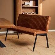 Eetkamerbank Tivoli Bull | 155 cm | Cognac