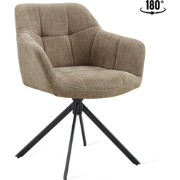 Eetkamerstoel Jesse - Stof Taupe