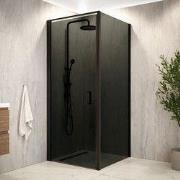 Douchecabine Vela - 90 x 200 - Smoked Glass - Zwart