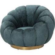 PTMD Daisy Fauteuil Teal Euphoria 13 Gold Base