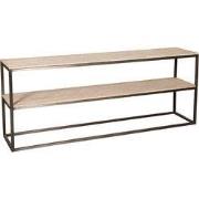 PTMD - Bijzettafel Zoah - Zwart - 200x45x80cm