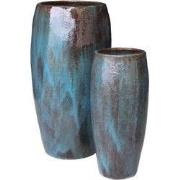 PTMD - Pot Rachyl - Blauw - 45x45x90cm - Set van 2