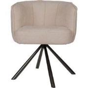 PTMD - Eetkamerstoel Como - Beige - 63x66.5x80cm